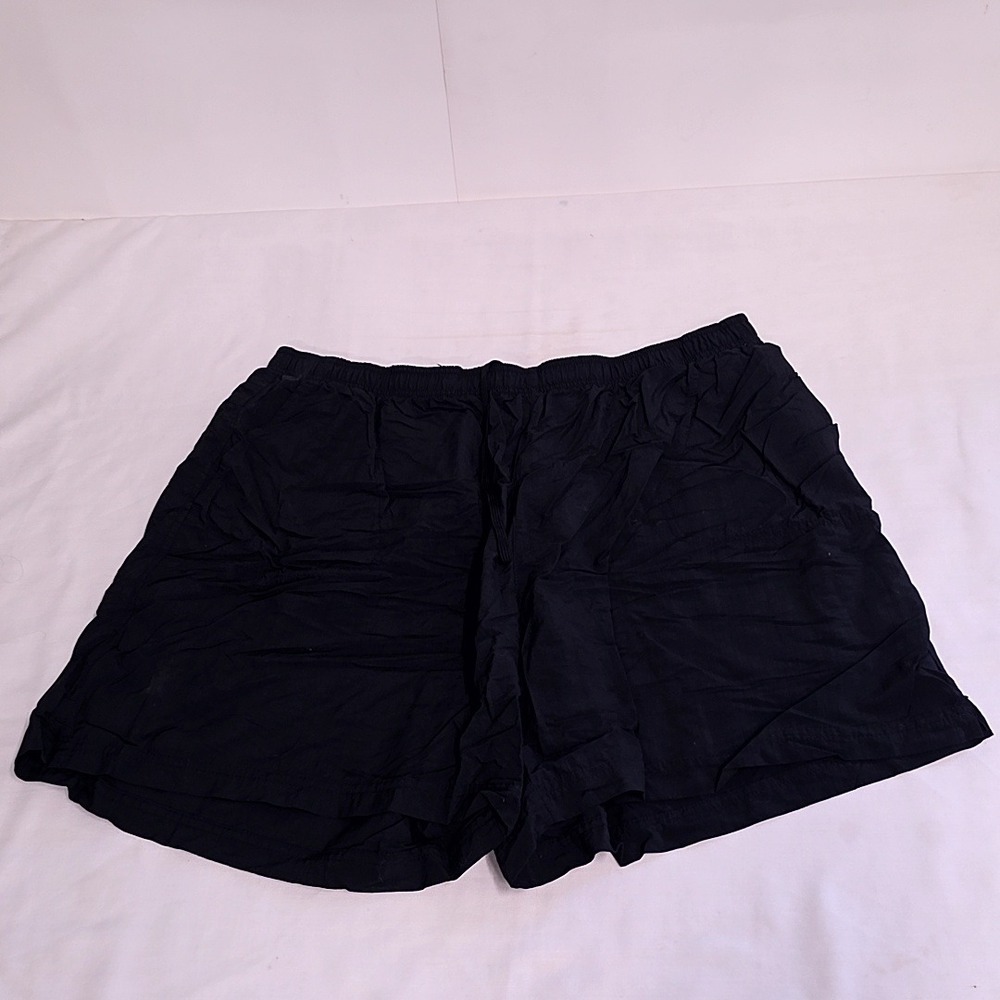 Columbia Shorts Womens 2X Black Nylon Elastic Waist Hiking Gorpcore Utility